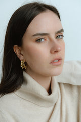 Crinkle Earrings - Gold
