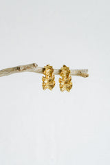 Crinkle Earrings - Gold