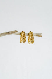 Crinkle Earrings - Gold