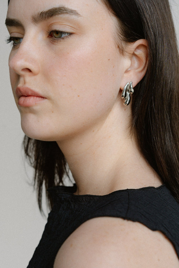Droplet Earrings - Silver