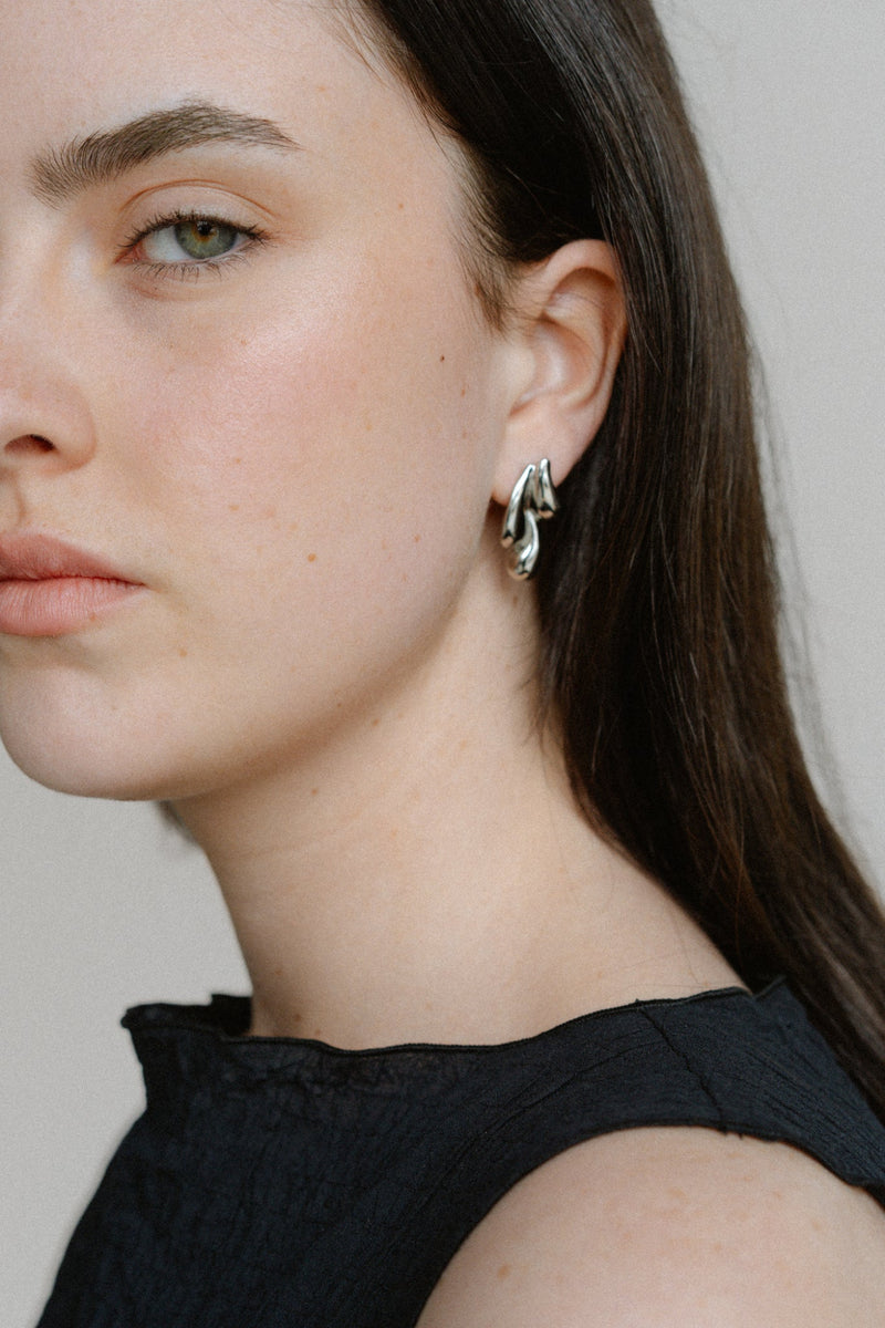 Droplet Earrings - Silver