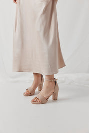Evermore Heel- Antique - Premium Mid heel from Chaos & Harmony Bridal - Just $329! Shop now at Chaos & Harmony