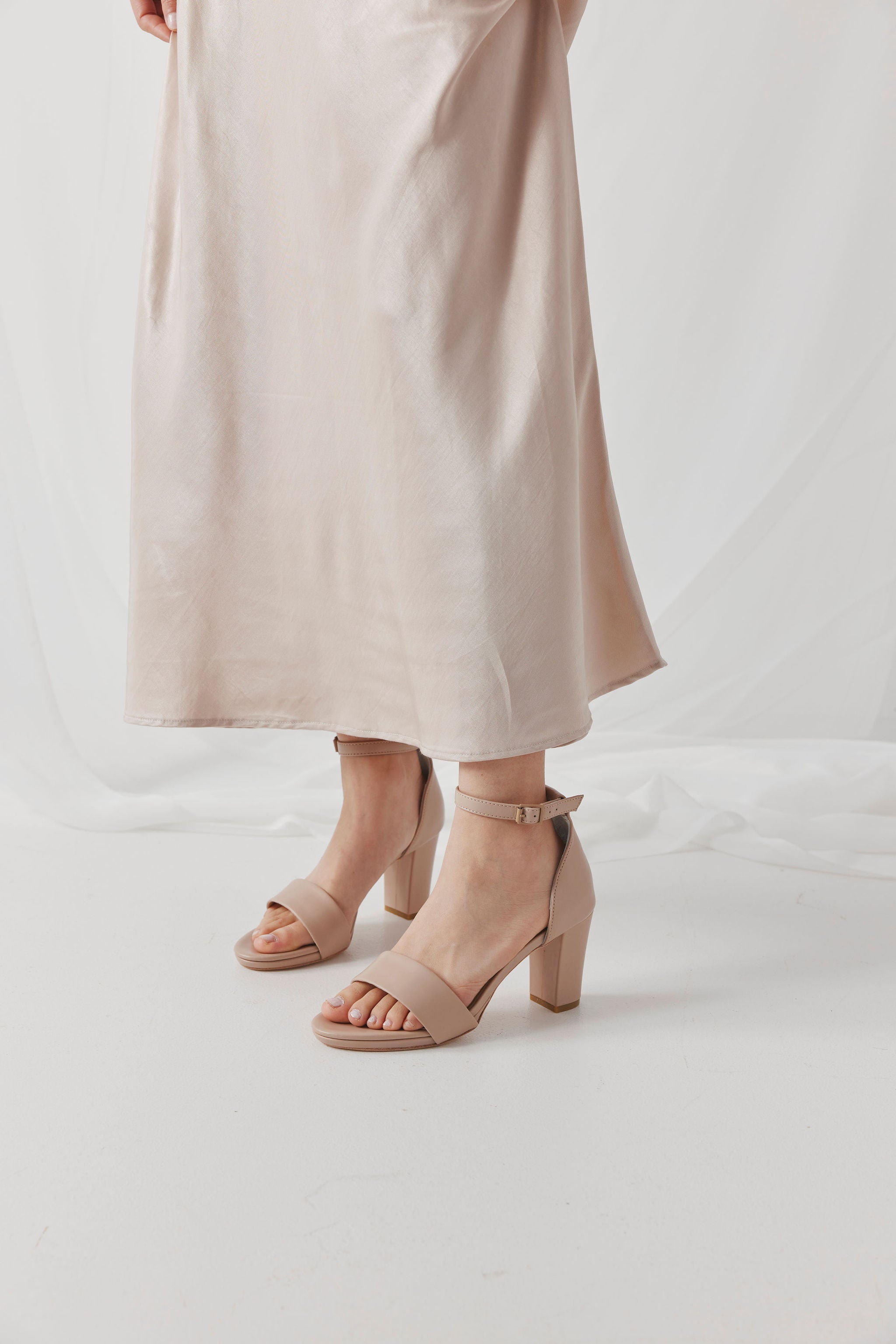 Evermore Heel- Antique - Premium Mid heel from Chaos & Harmony Bridal - Just $329! Shop now at Chaos & Harmony