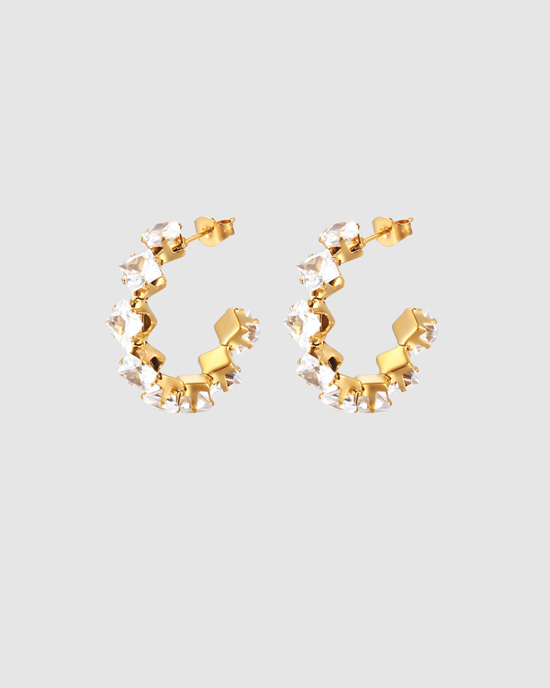 Freya Hoops - Diamante