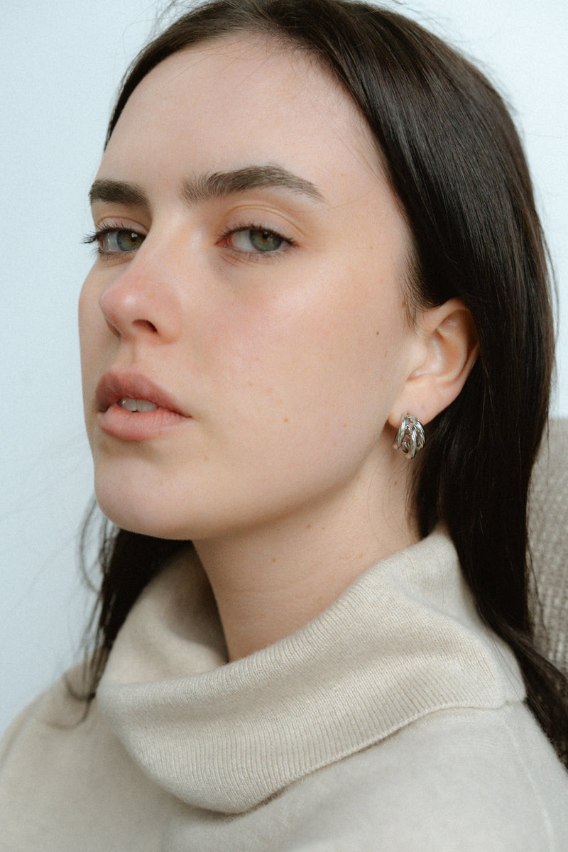 Hadley Earrings Small - Silver