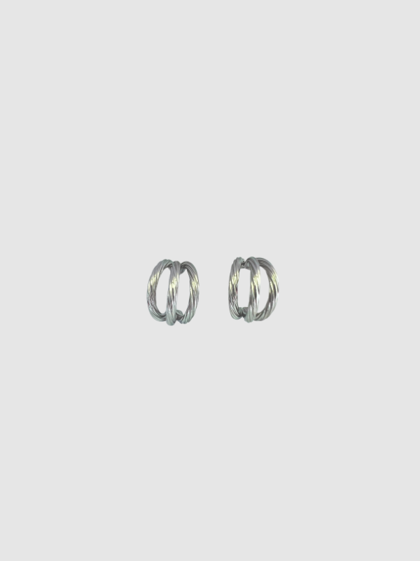 Hadley Earrings Large - Silver
