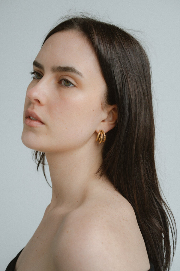 Hadley Earrings Large - Gold