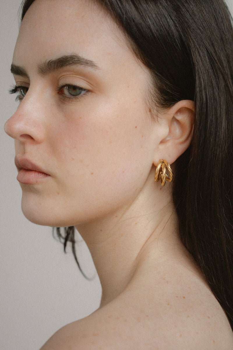 Hadley Earrings Large - Gold