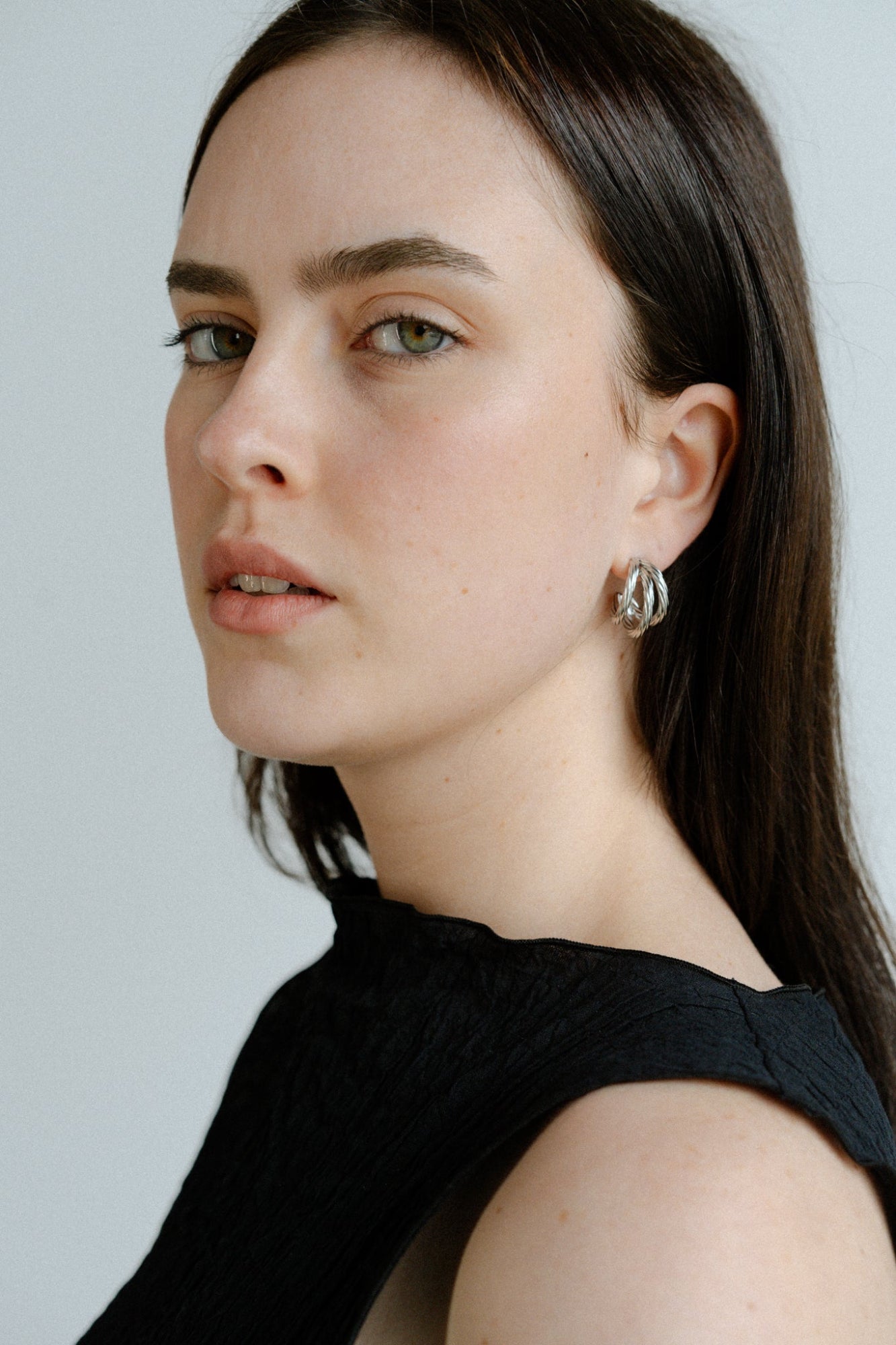 Hadley Earrings Large - Silver