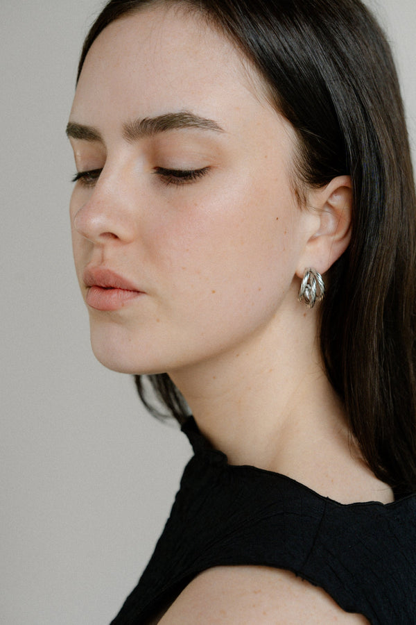Hadley Earrings Large - Silver