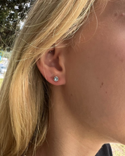 Harper Studs- Diamante/Gold