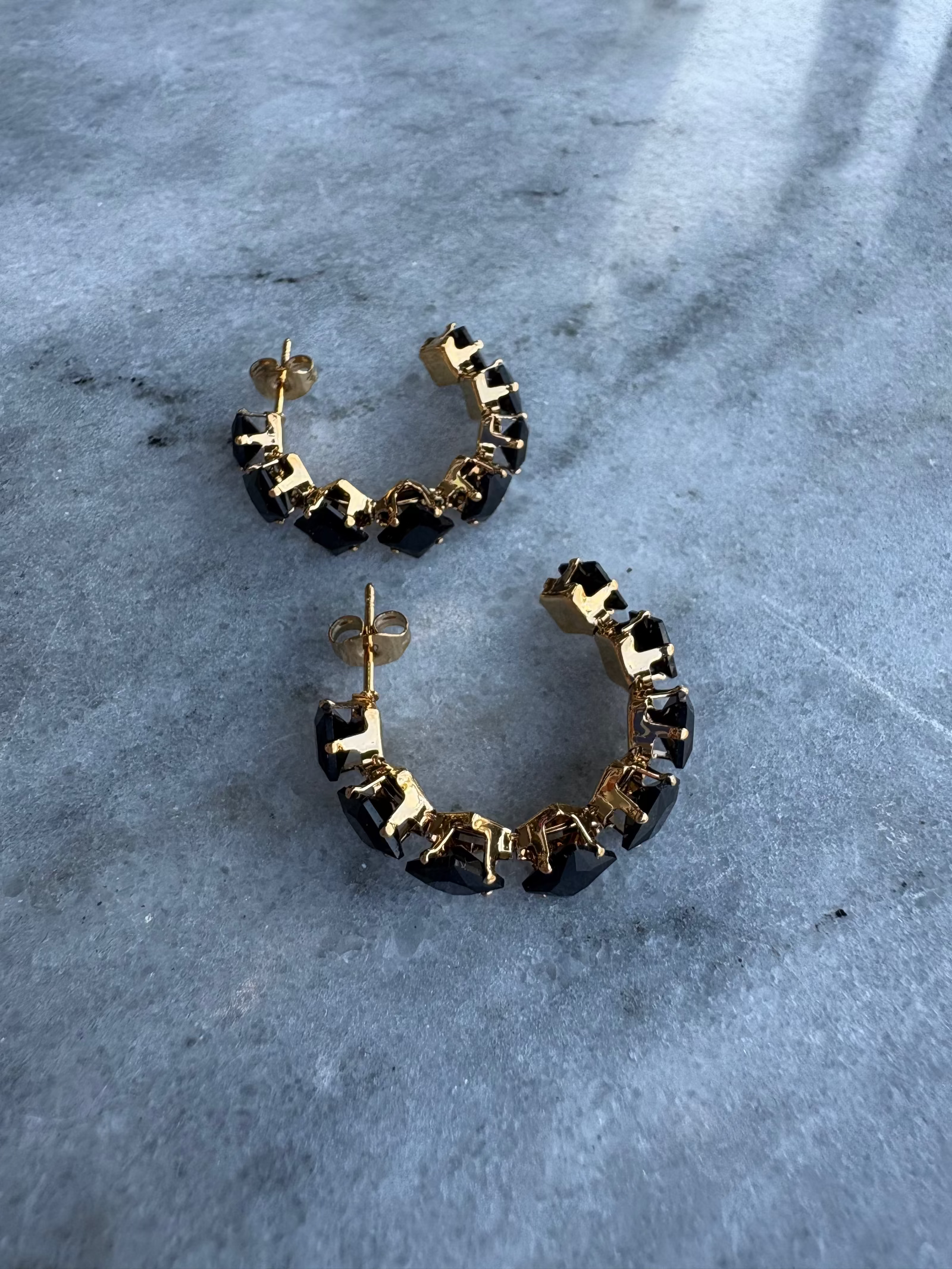 Freya Hoops - Black