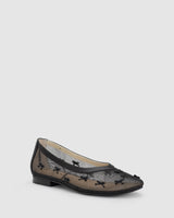 Jewel Flat - Black Mesh