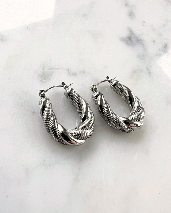 Joan Earrings - Silver