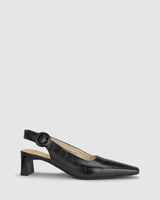 Kind Heel - Black Croc