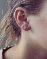 Little Heart Earrings -Silver