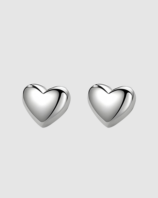 Hearts Earrings -Silver