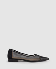 Luna Flat - Black Mesh