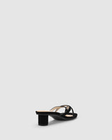 Maya Heel - Black Nubuck - Premium Low Heels from Chaos & Harmony - Just $269! Shop now at Chaos & Harmony