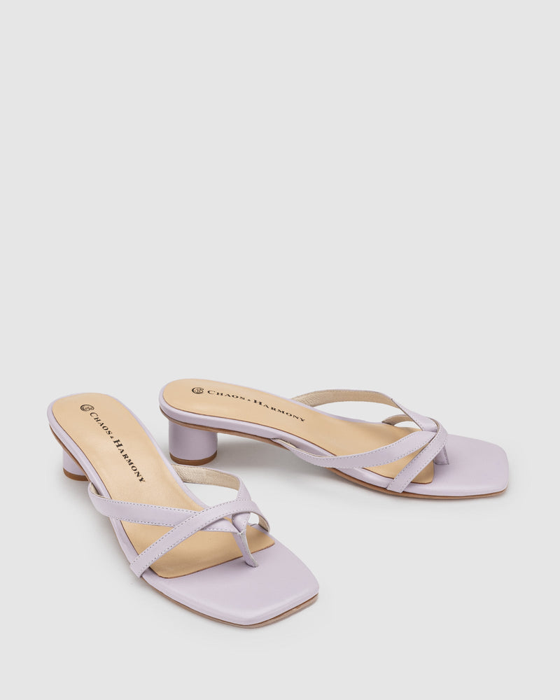 Maya Heel - Lilac - Premium Low Heels from Chaos & Harmony - Just $269! Shop now at Chaos & Harmony