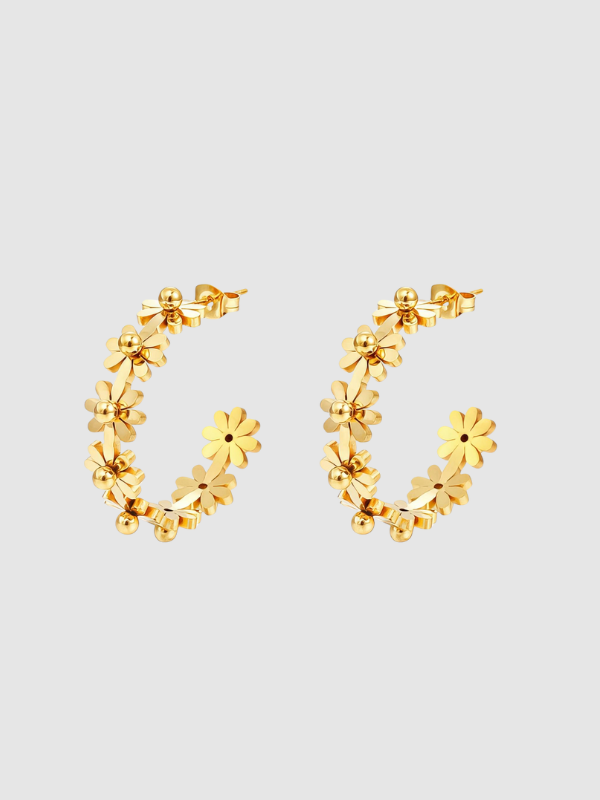 Meadow Hoops - Gold