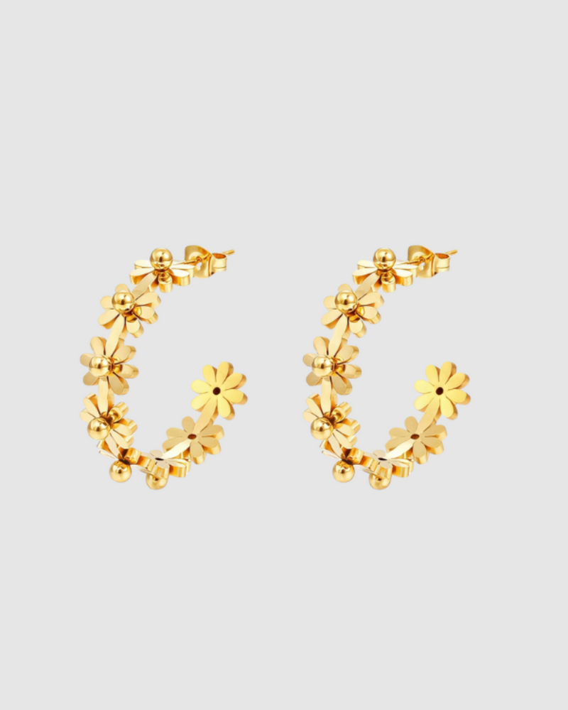 Meadow Hoops - Gold