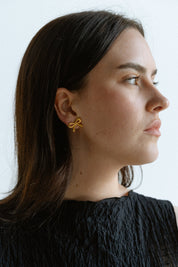 Mini Bow Earrings Medium - Gold