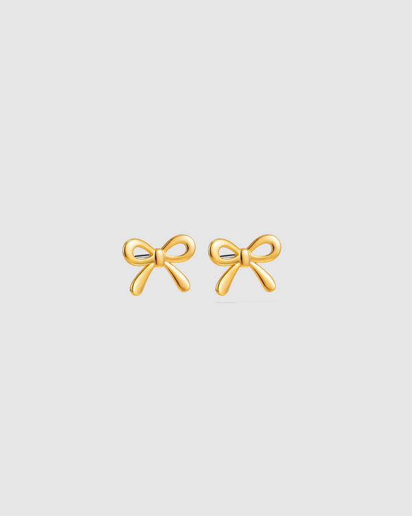 Mini Bow Earrings Extra Small - Gold