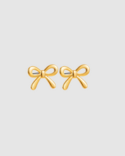 Mini Bow Earrings Medium - Gold