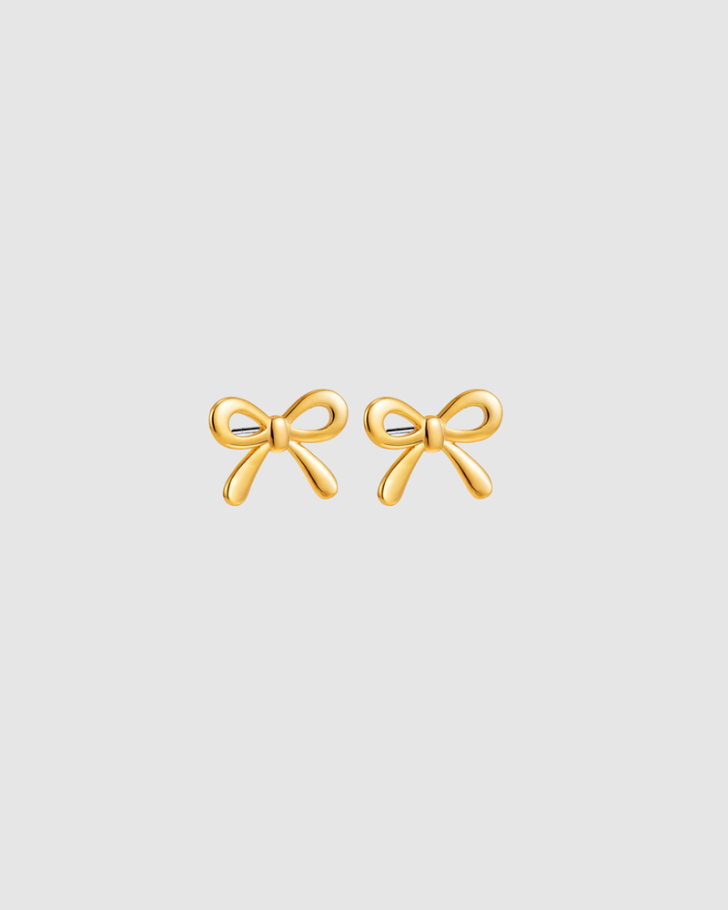 Mini Bow Earrings Small - Gold