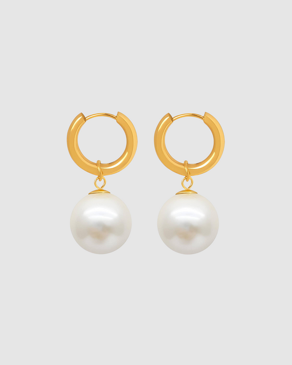 Orb Earrings - Pearl