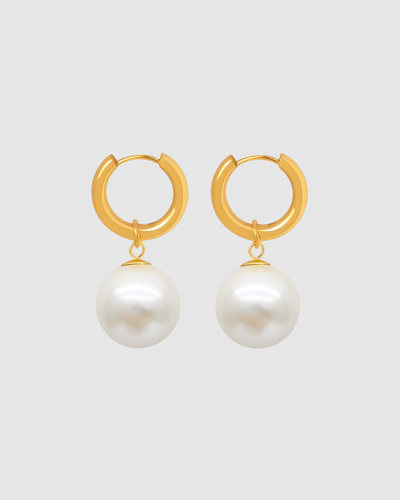 Orb Earrings - Pearl