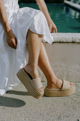 Palm Flatform - Weave - Premium Slide from Chaos & Harmony - Just $289! Shop now at Chaos & Harmony