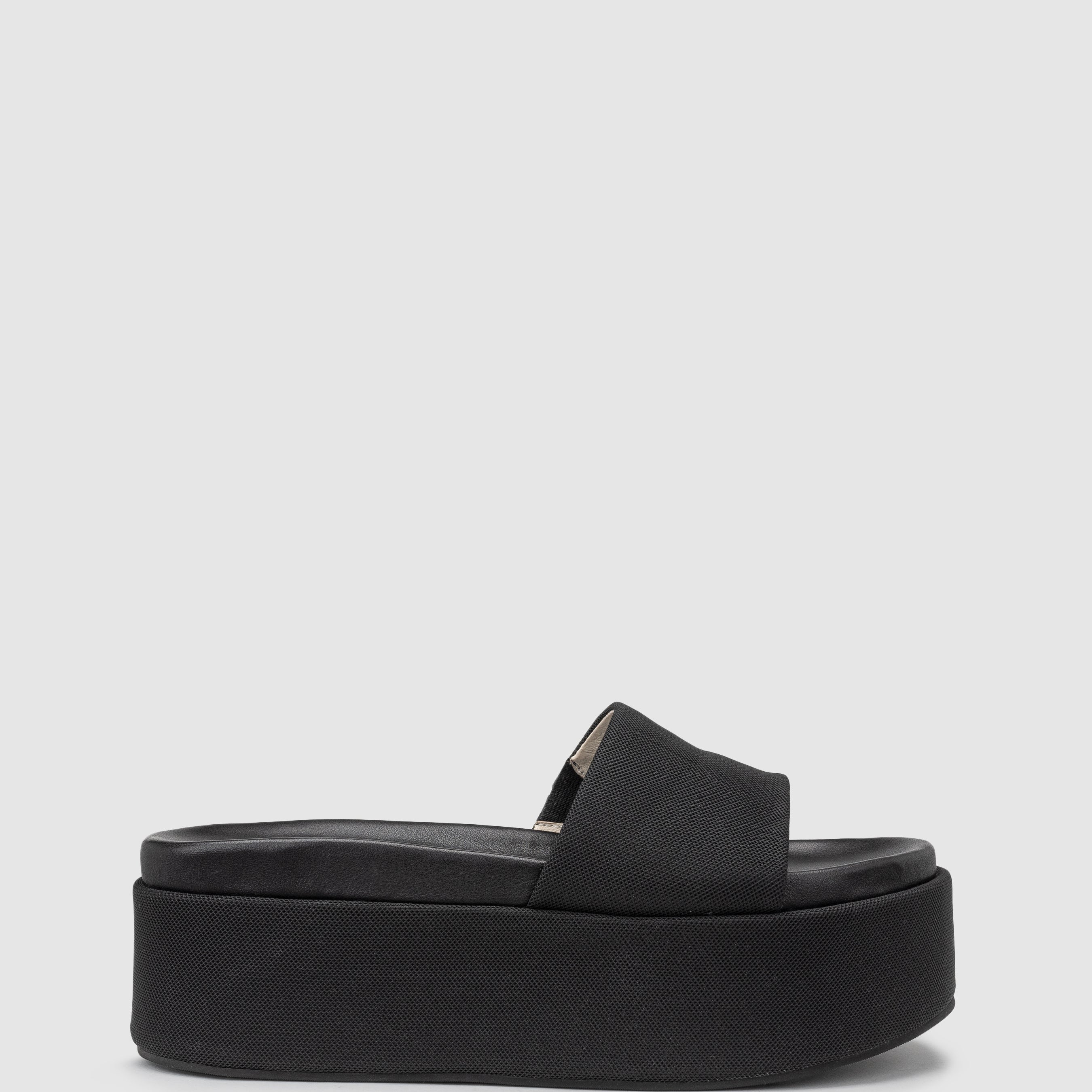 Palm Flatform - Black Mesh - Premium Slide from Chaos & Harmony - Just $289! Shop now at Chaos & Harmony