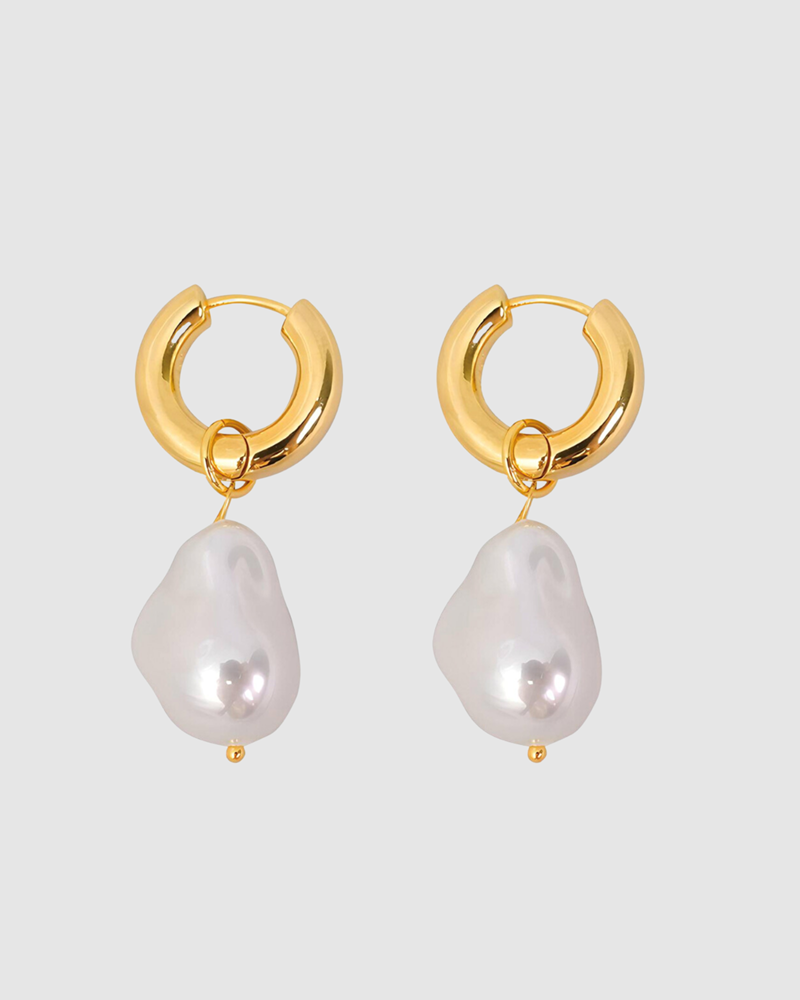 Pearl Earrings - Gold