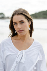 Pearl Earrings - Gold