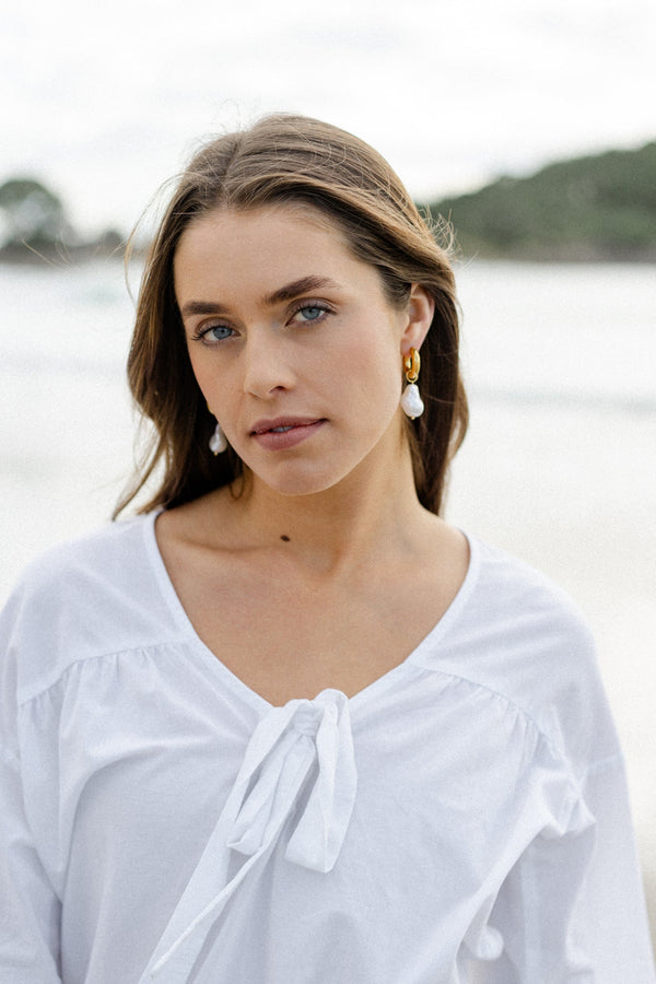 Pearl Earrings - Gold