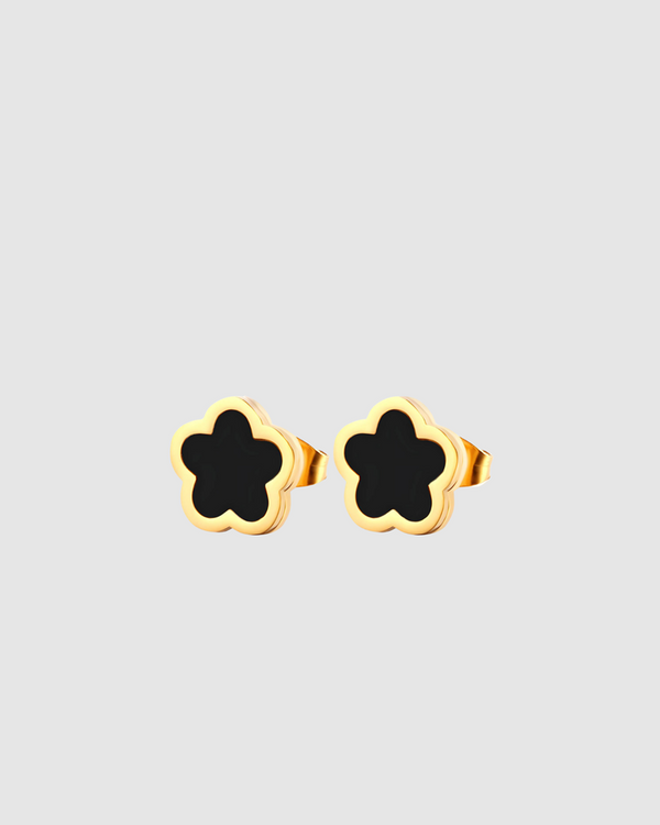 Poppy Studs- Black