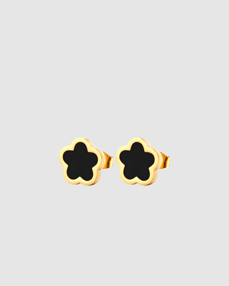 Poppy Studs- Black