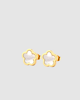 Poppy Studs- Pearl