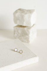 Poppy Studs- Pearl