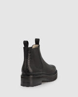 Queens Boot - Black Croc