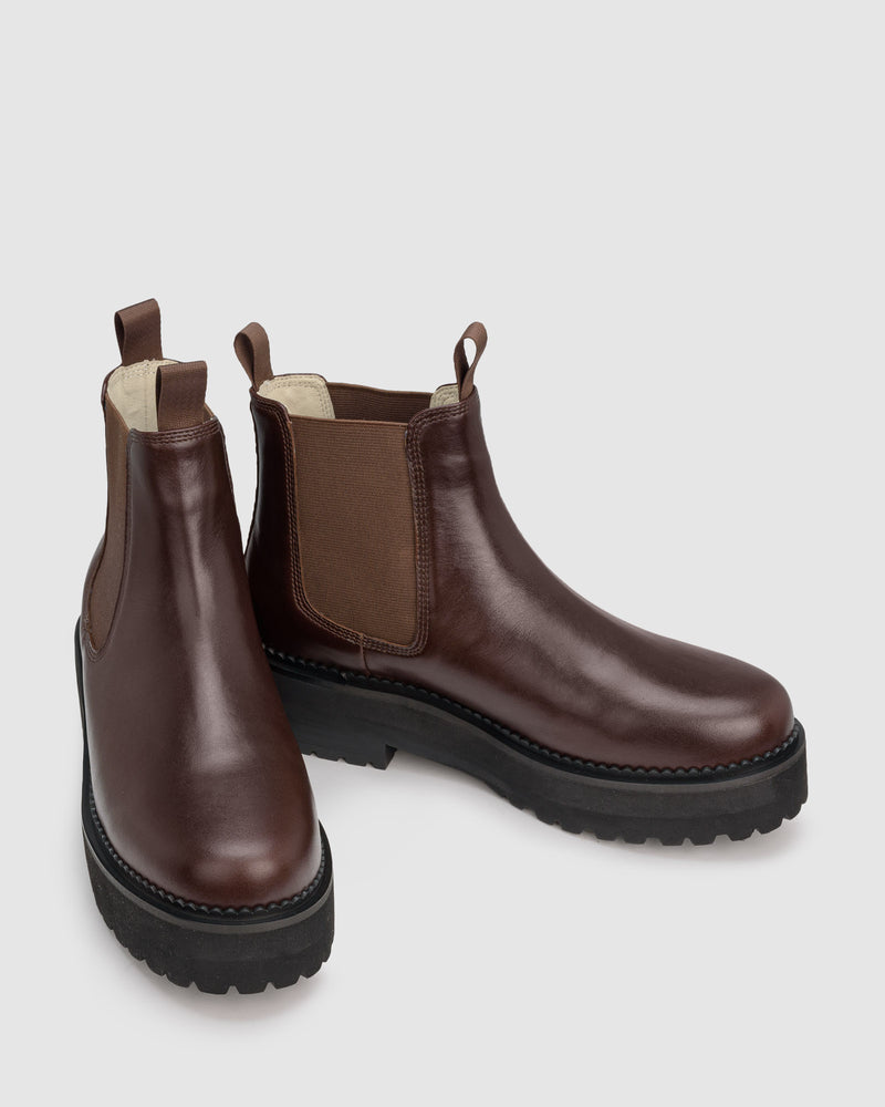 Queens Boot -Cognac