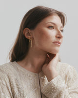 Ribbon Earrings - Gold