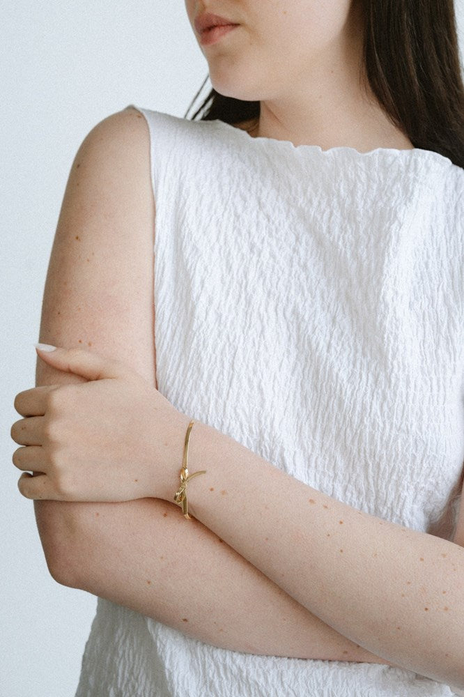 Ribbon Bracelet - Gold