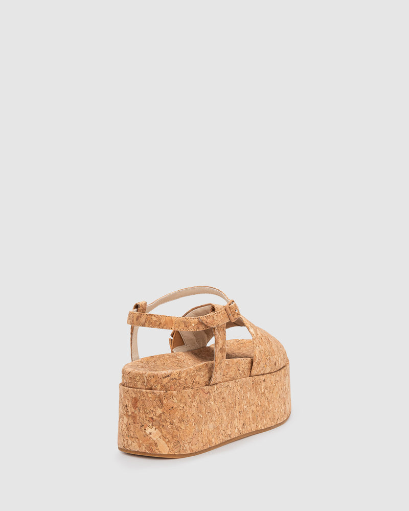 Rosa Flatform - Cork - Premium slide from Chaos & Harmony - Just $299! Shop now at Chaos & Harmony