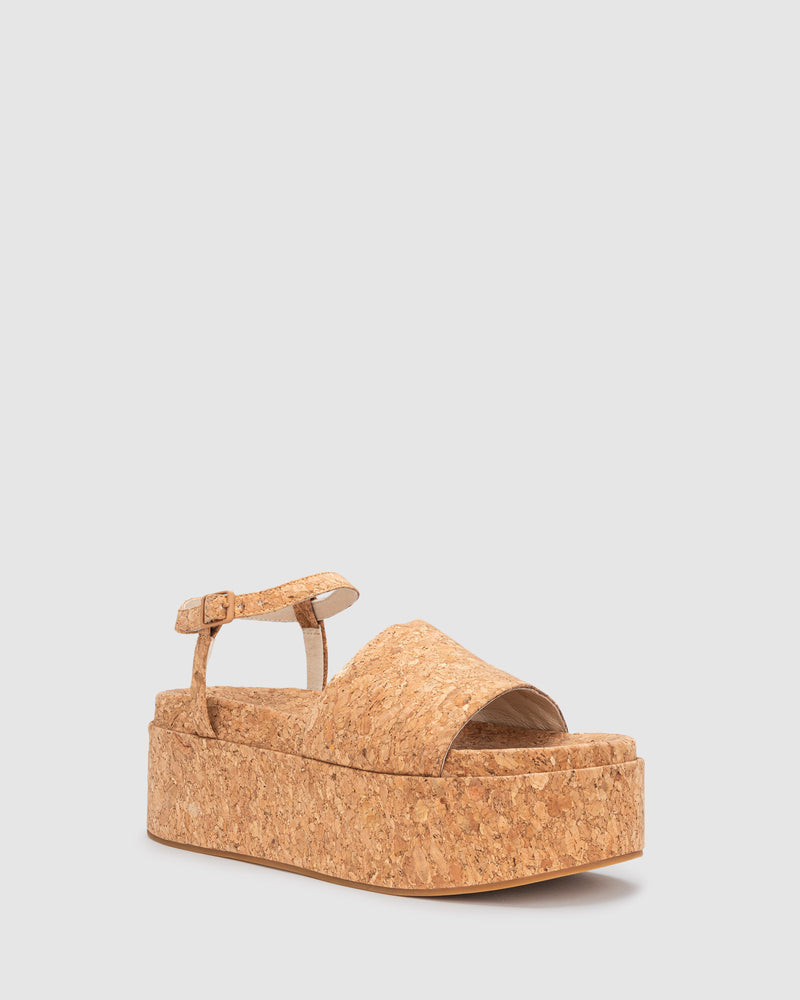 Rosa Flatform - Cork - Premium slide from Chaos & Harmony - Just $299! Shop now at Chaos & Harmony