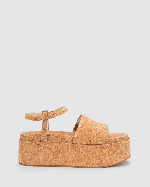 Rosa Flatform - Cork - Premium slide from Chaos & Harmony - Just $299! Shop now at Chaos & Harmony