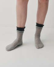 Ruffle socks - Grey/Dark Grey