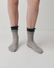 Ruffle socks - Grey/Dark Grey